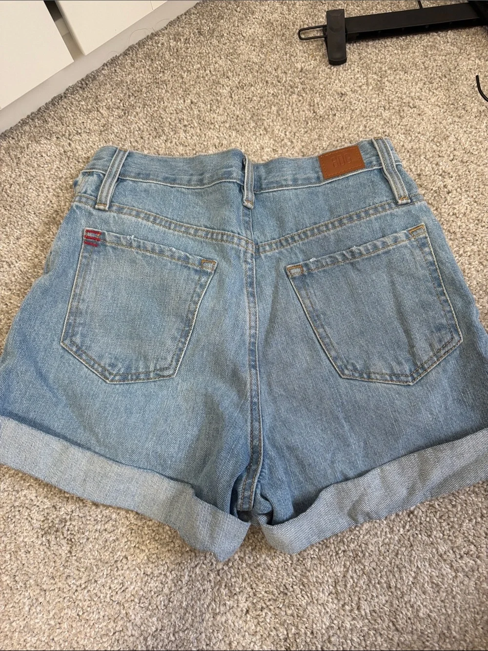 BDG Light Wash Denim Mom High Rise Women’s Shorts